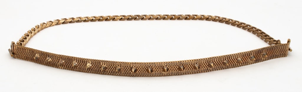Givenchy Gold-Tone Studded Chain Belt (1 of 5)