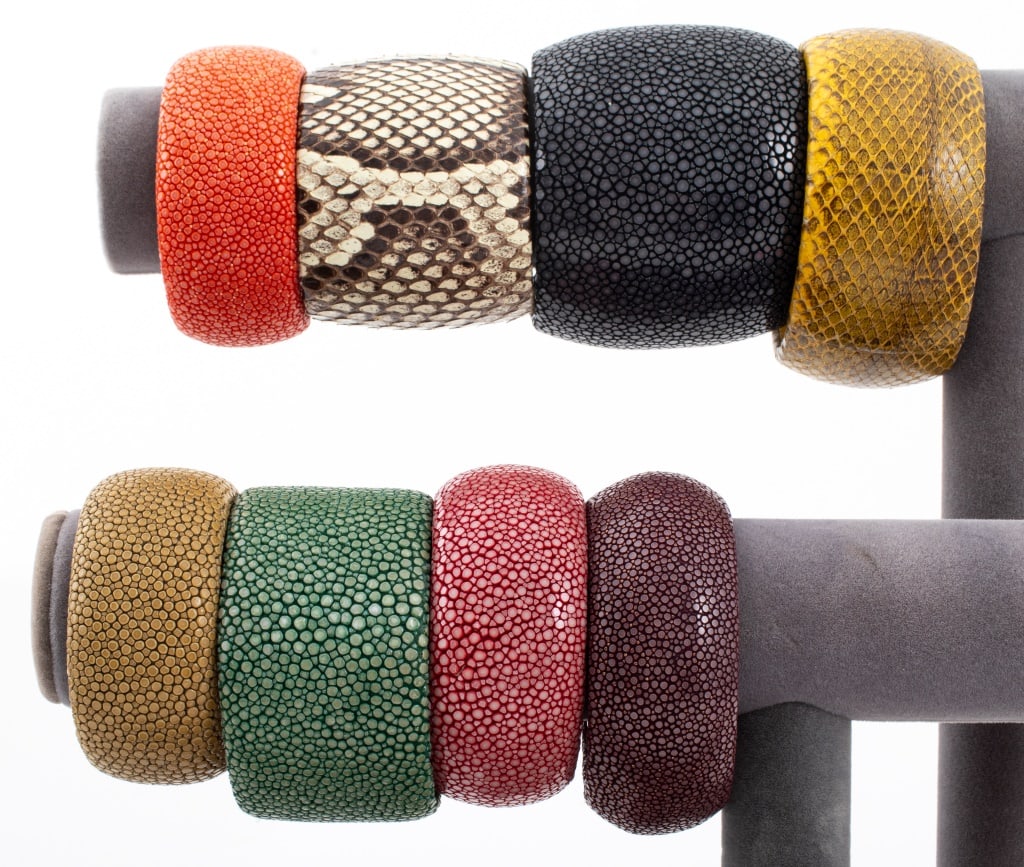 Shagreen & Snakeskin Bracelets, 8 (1 of 15)