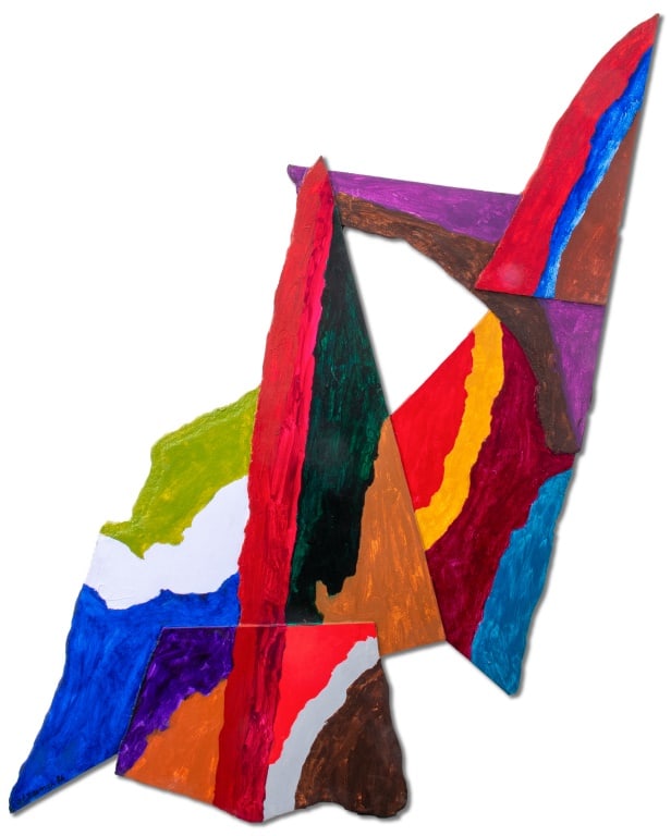 Alexander Liberman "Svet VIII" Mixed Media on Wood