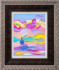 Peter Max "Sailboat ..." Acrylic on Canvas, 2018