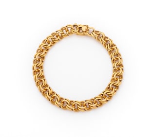 14K Yellow Gold Heavy Link Bracelet