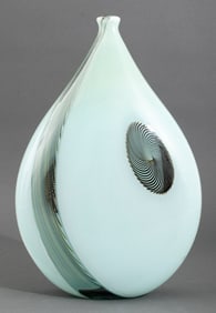 Giampaolo Seguso Murano Art Glass Vase, 1993