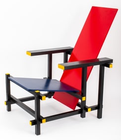 Gerrit Rietveld Cassina Red Blue Chair