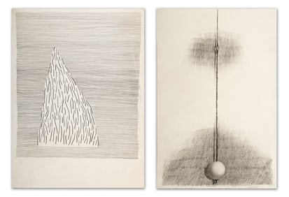 Domenick Capobianco Geometric Graphite on Paper, 2