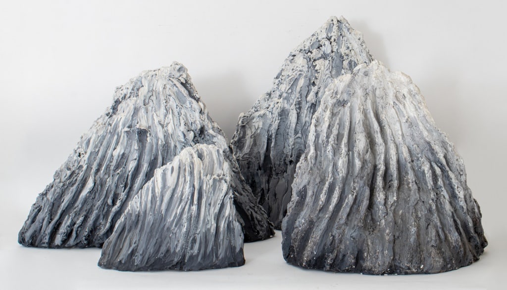 Elfi Schuselka Abstract Wave Plaster Sculpture, 4 (1 of 11)