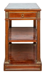 Neoclassical Style Mahogany Etagere Table