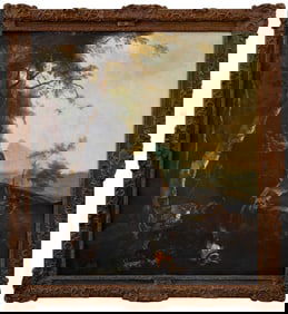 After Adam Pynacker "Mountainous Landscape" Oil