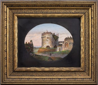 Italian Micromosaic Plaque