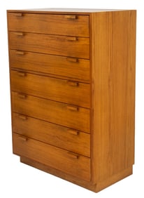 Charles Webb Oak Tall Chest of 7 Drawers