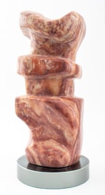 Joan Shapiro Modern Abstract Alabaster Sculpture