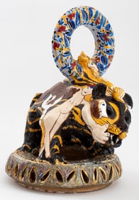 Eva Bouzard-Hui Abstract Art Pottery Sculpture