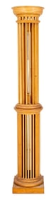 Neoclassical Revival Fluted Wood Column Floor Lamp