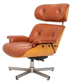 Eames for Herman Miller Style Leather Armchair
