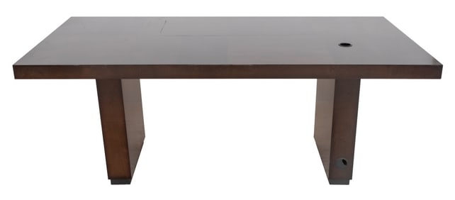 Charcoal Maple Executive Desk