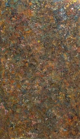 Illegibly Signed Abstract Oil on Canvas