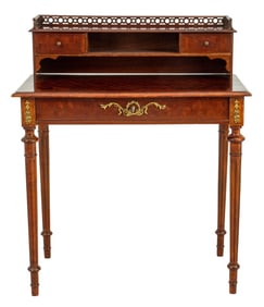 Neoclassical Manner Galleried Lady's Desk