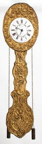 French Gilt Metal Comtoise Wall Clock, 19th C.