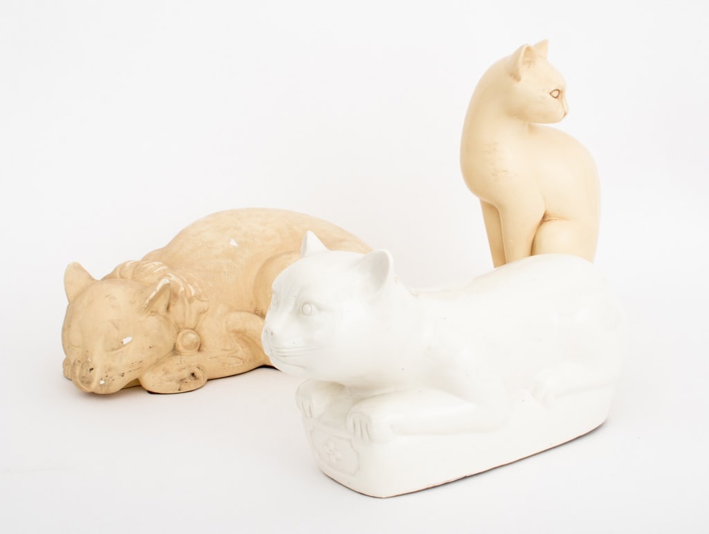 Recumbent Cat Sculptures, 3 (1 of 16)