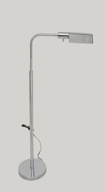 J. Mendizabal Chrome Swing Arm Floor Lamp (1 of 13)