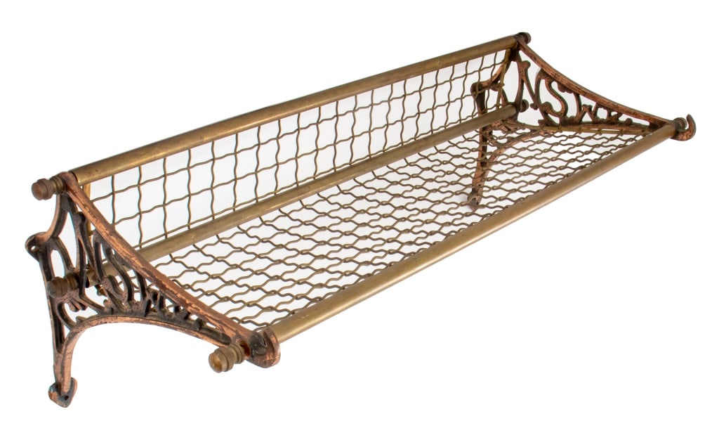 New South Wales Brass & Copper Train Luggage Rack (1 of 9)