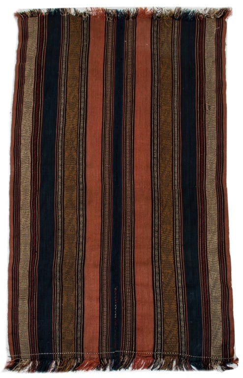 Indonesian Woven Rug, 5' 1" x 2' 11": Indonesian Woven Rug, cotton. 5' 1" L x 2' 11" W. Provenance: From a New York City Collection. Keywords: Area Rug, Floor Covering, Carpet, Textile, Decorative Arts