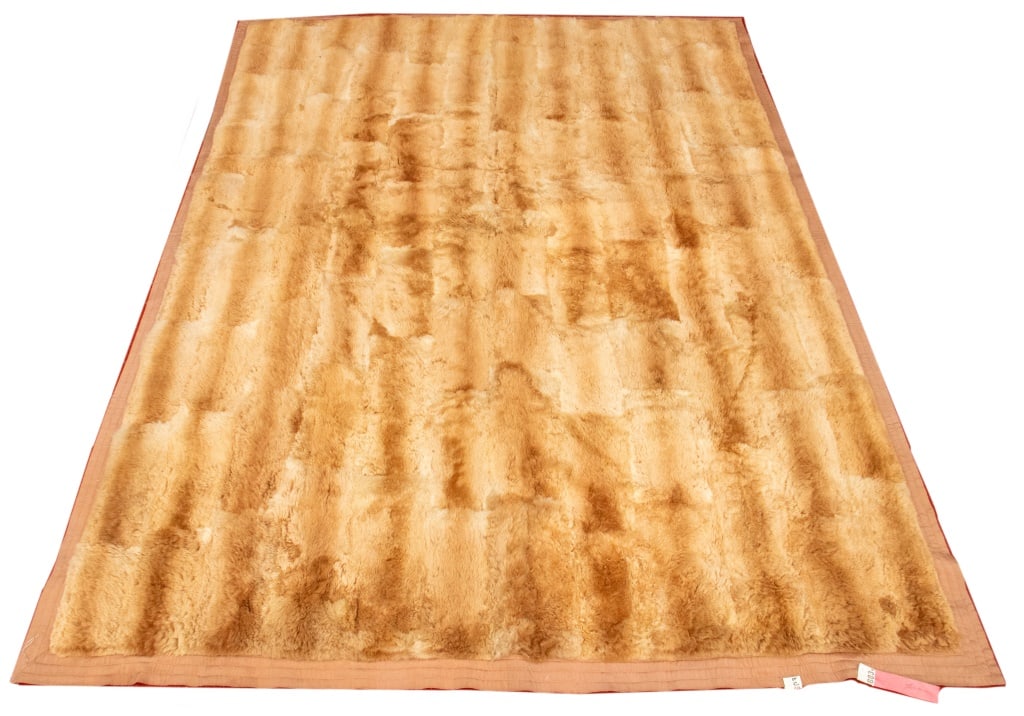 Golden Fur Rug, 6' 7" L x 5' 1" W (1 of 7)