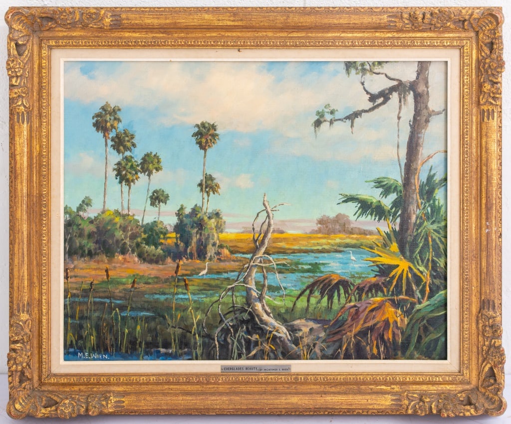 M. E. Wien "Everglades Beauty" Oil on Canvas (1 of 7)