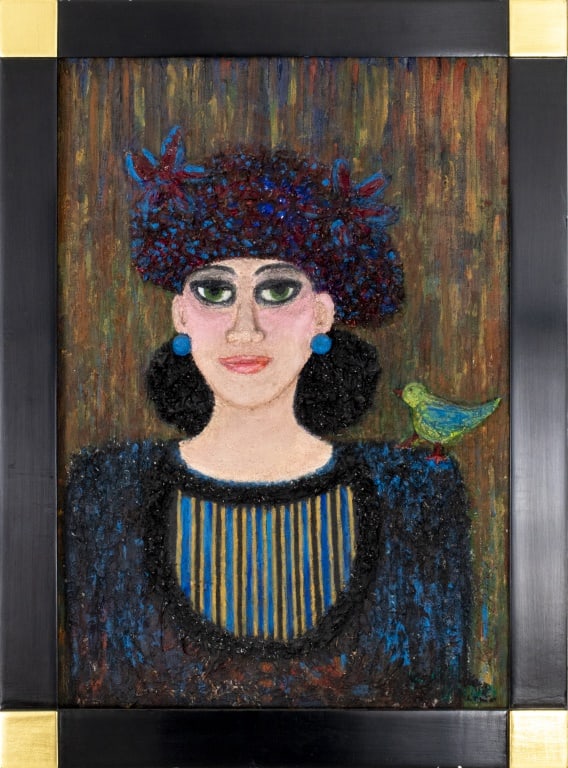 Kayo Lennar "The Green Bird" Mixed Media (1 of 9)