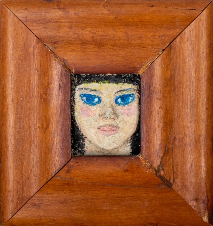 Kayo Lennar "Tessi" Mixed Media on Canvas, 1990 (1 of 9)