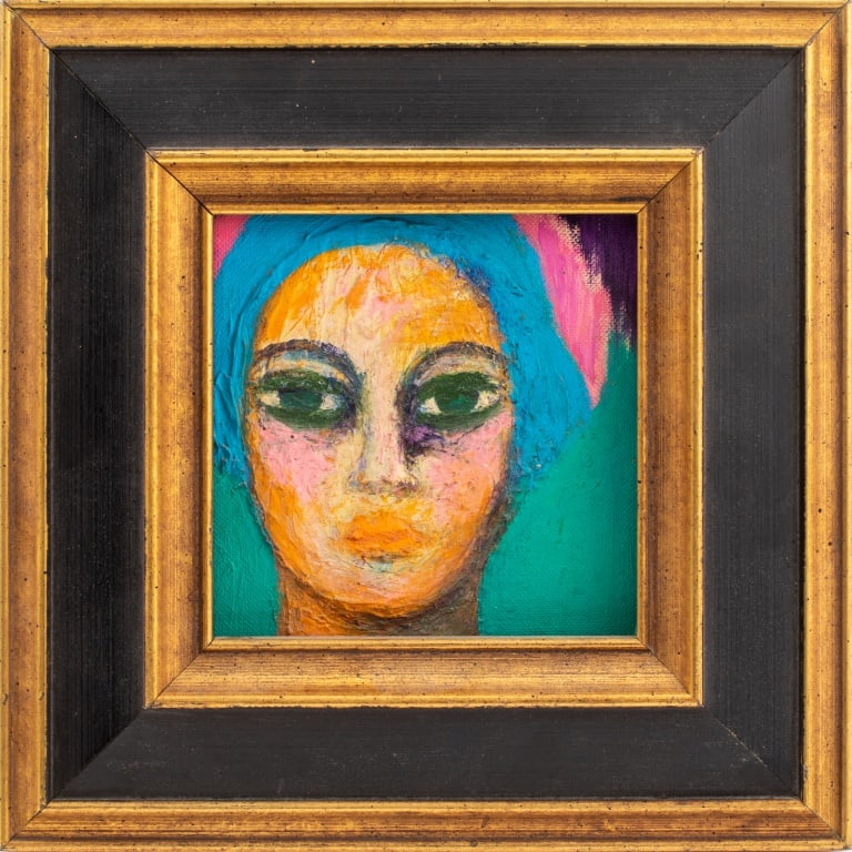 Kayo Lennar "Rosalia" Mixed Media on Canvas, 1985 (1 of 9)