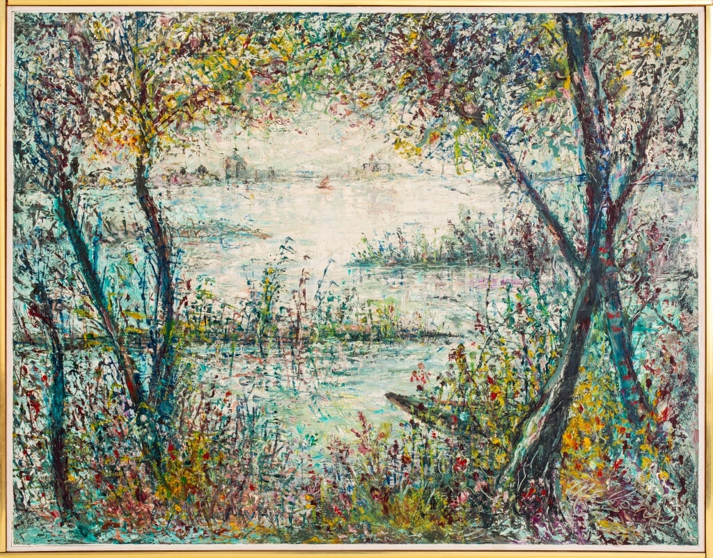 Charles Melohs "The Bayou" Oil on Canvas, 1965 (1 of 10)