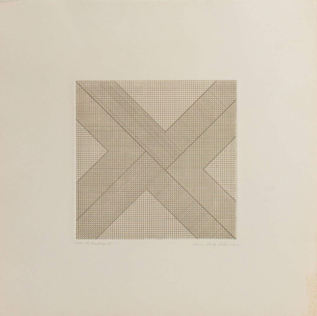 Elaine Lustig Cohen "Las Sombras II" Etching, 1969 (1 of 5)