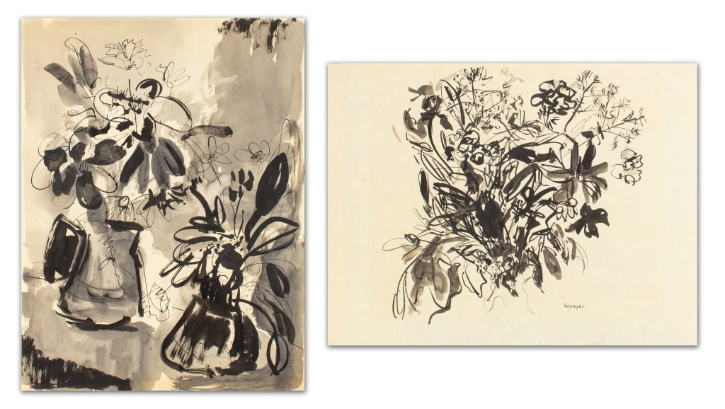 Greta Schreyer Floral Compositions Watercolor, 2 (1 of 8)