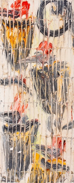 Hunt Slonem "Asian Woodpeckers" Oil on Canvas (1 of 6)