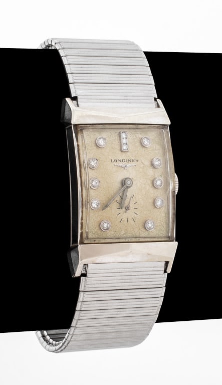 Longines 14K White Gold Diamond Dial Watch (1 of 8)