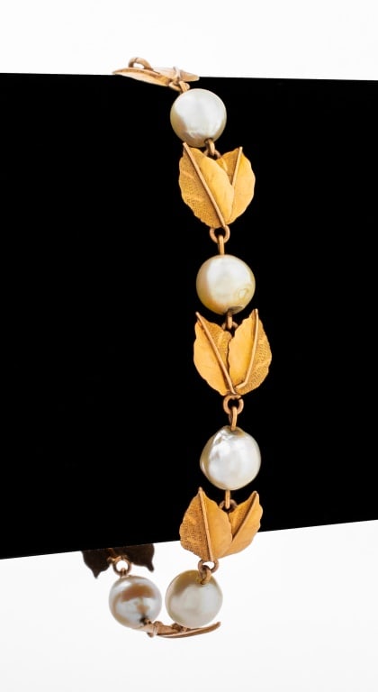 14K Yellow Gold Pearl Bracelet (1 of 6)