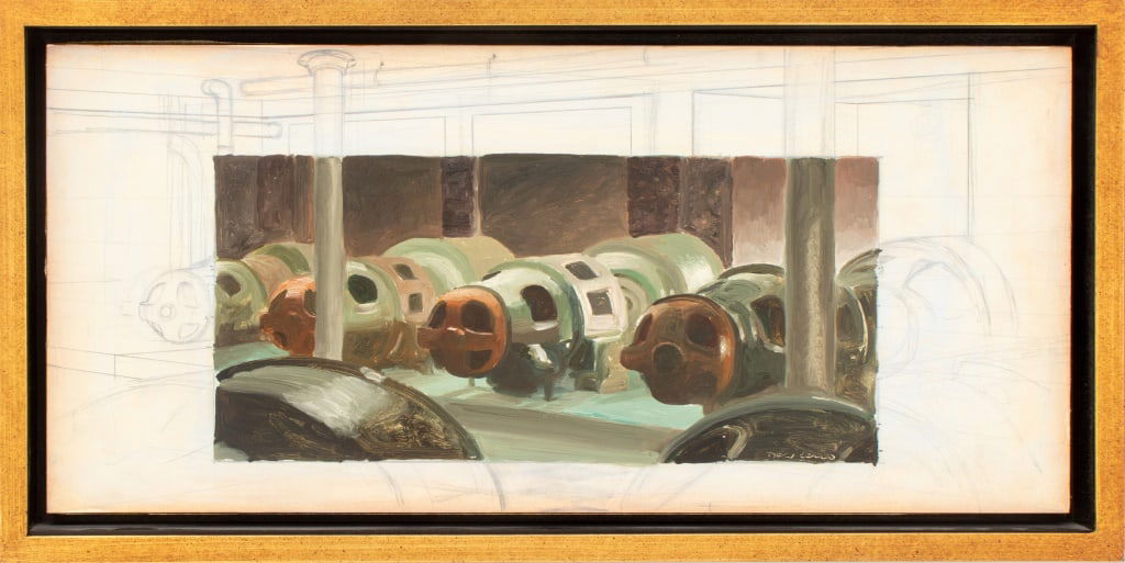 Vincent Desiderio Turbines Study Oil on Board (1 of 4)