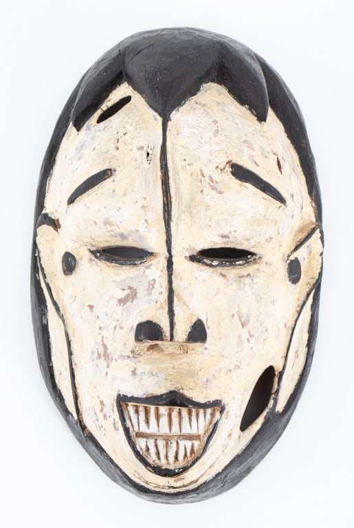 African Igbo Painted & Carved Wood Mask (1 of 8)