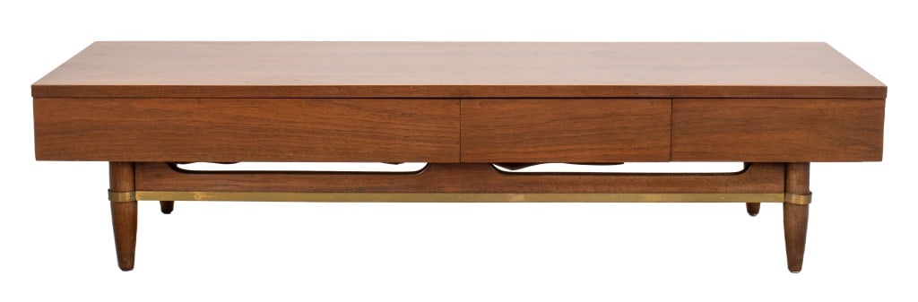 Merton Gershon Walnut Coffee Table Media Bench (1 of 8)
