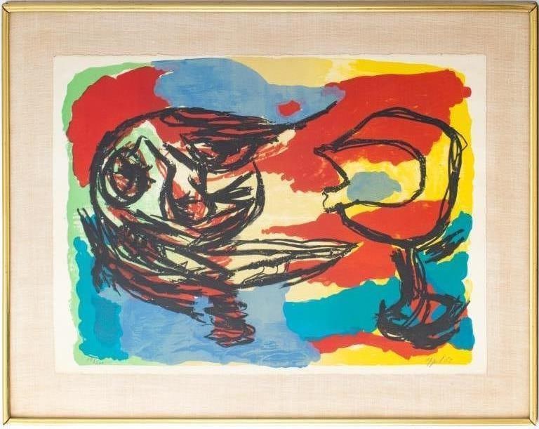 Karel Appel "Heads in a Colorful Landscape", 1965 (1 of 7)