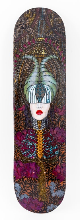 Rafael Colon "Andromeda" Mixed Media on Skateboard (1 of 6)