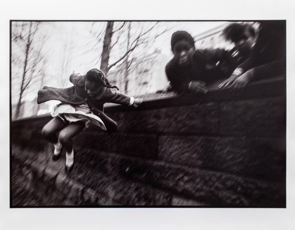 Mary Ellen Mark Central Park Gelatin Silver Print: Mary Ellen Mark (American, 1940-2015), "Central Park", Gelatin Silver Print, 1967, signed, dated, numbered "14/75", and inscribed "For Charlie with love (Happy Birthday)" in pencil to verso. Image: 8.