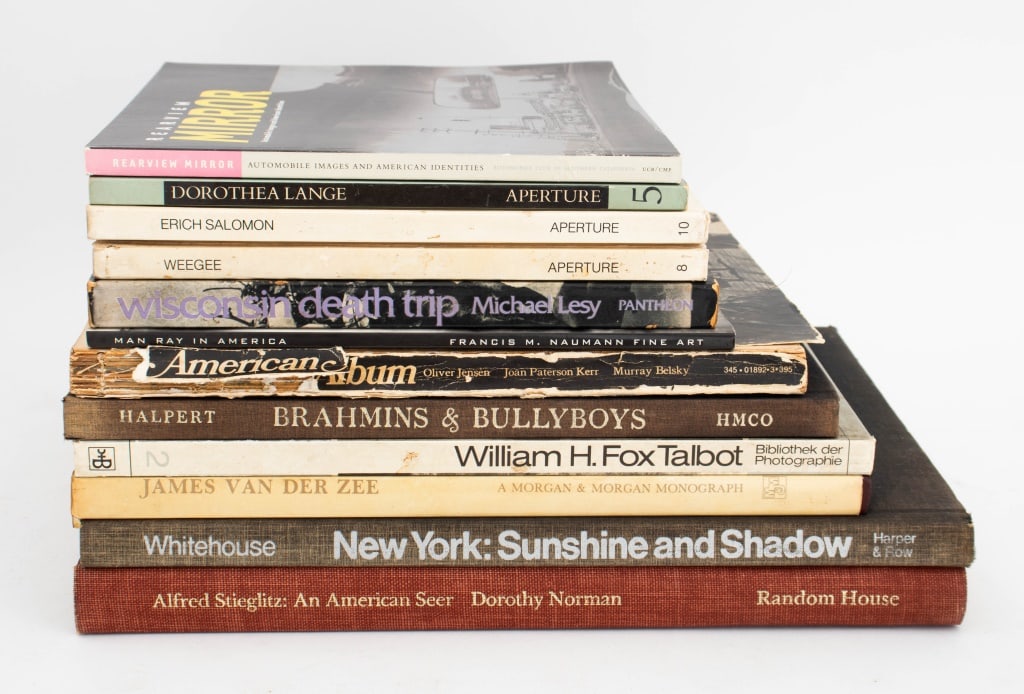 American Photography Books, 12: 12 American Photography Books, comprising: "Weegee", Aperture History of Photography Series, edited by Israel, Marvin, "Erich Salomon", Aperture History of Photography Series, edited by Delpire, Rober