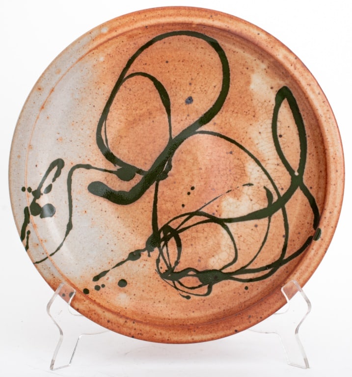 Warren MacKenzie Shino Glazed Stoneware Platter (1 of 9)