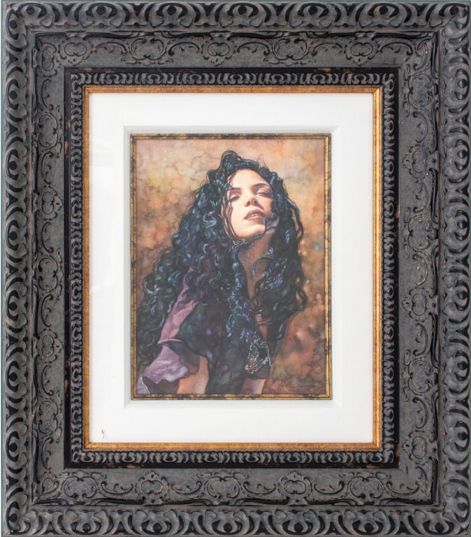 Steve Hanks "Spell Bound" Watercolor on Paper (1 of 7)