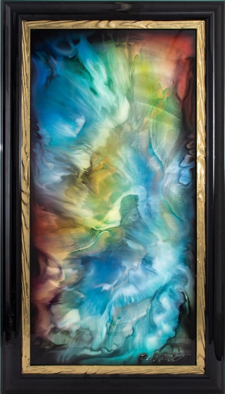 Chris DeRubeis Abstraction Mixed Media on Metal (1 of 7)