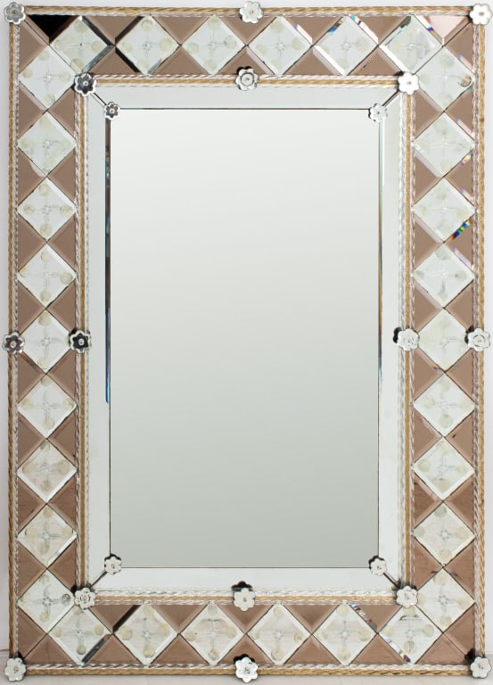 Venetian Style Beveled Glass Mirror (1 of 5)
