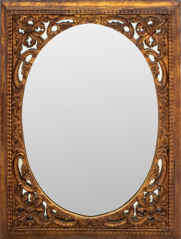 Rococo Style Giltwood Mirror, 19th C. (1 of 6)