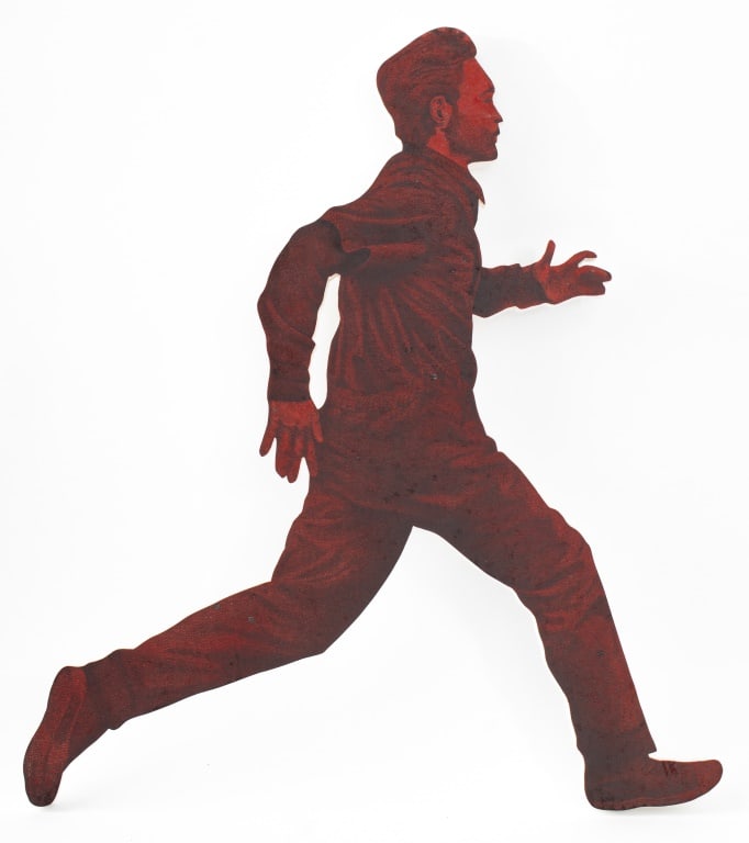 Jack Laughner "Running Man" Wood Silhouette (1 of 11)