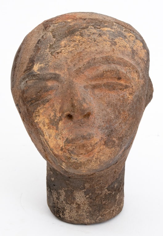 African Akan Terracotta Head Sculpture (1 of 11)